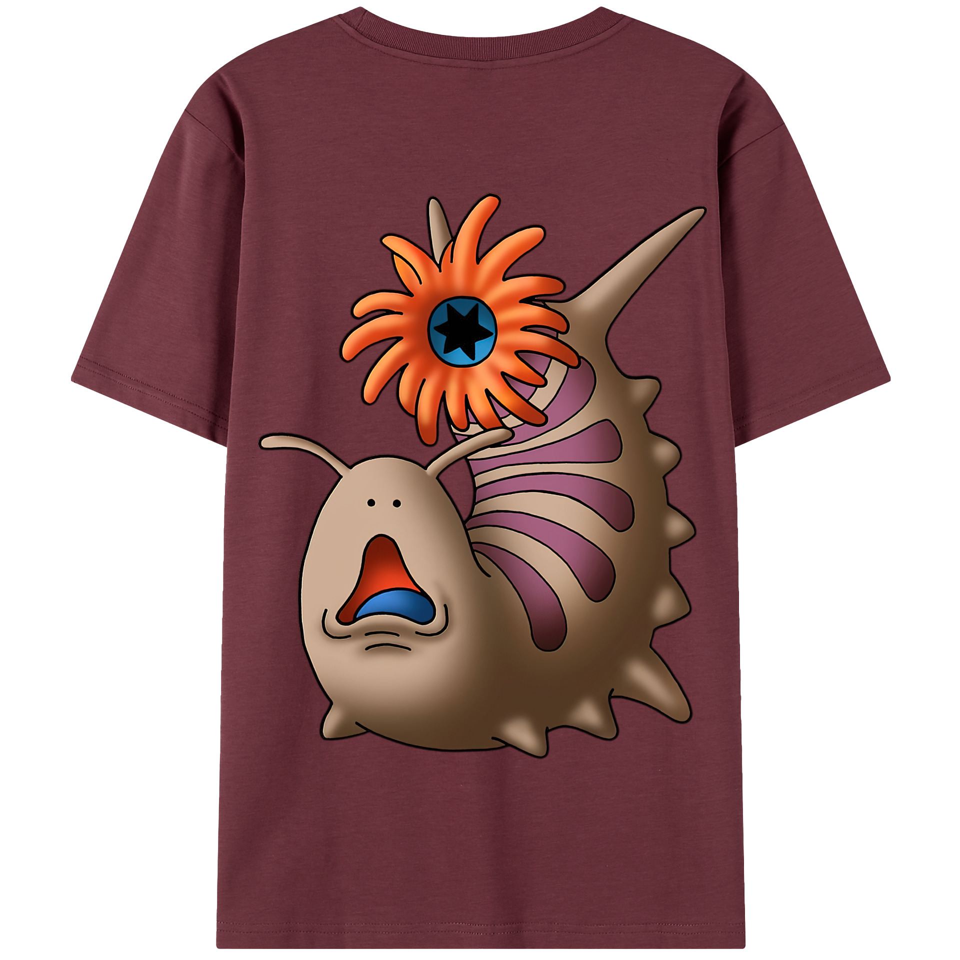 （画像用） ドラゴンクエスト Doragon Kuesuto Dragon Quest 綿100％半袖Tシャツ（背面プリント）